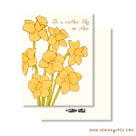 Daffodil Mother's Day Card - Image 3