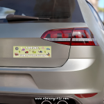 I Brake For Bugs Bumper Sticker - Image 3