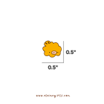Under the Sea mini sticker flake measuring approximately 0.5 by 0.5 inches by Elaine Girls