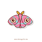 Pink Moth Sticker - Image 4