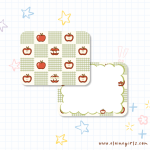 Apple Checkered Notecard Set