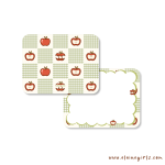 Apple Checkered Notecard Set - Image 2