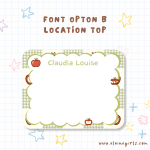 Apple Checkered Notecard Set - Image 6