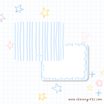 Blue Striped Notecard Set