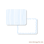 Blue Striped Notecard Set - Image 2