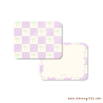 Lilac Ribbon Checkered Notecard Set - Image 2
