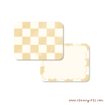 Orange Checkered Notecard Set - Image 2