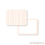 Orange Striped Notecard Set - Image 2