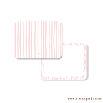 Pink Striped Notecard Set - Image 2
