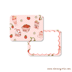 Strawberry Treats Pink Notecard Set - Image 2
